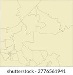 Arizona State Cochise County vector Census Tract polygon based on Tiger 2020 Census Data