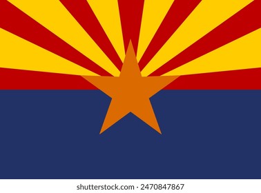 Arizona state flag illustrator country flags