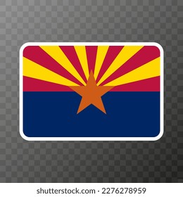 Arizona state flag. Vector illustration.