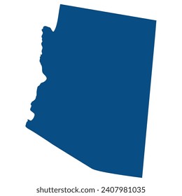 Arizona state map. US state of Arizona map.