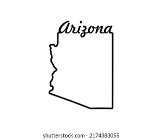 6,220 Arizona outline Images, Stock Photos & Vectors | Shutterstock