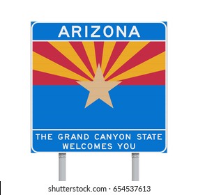 Arizona state road sign