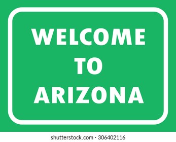 Arizona state road sign background. Vector illustration EPS8