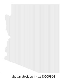 Arizona state vector map with white background illustration