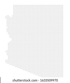 Arizona state vector map with white background illustration
