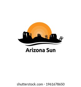 Arizona Sun logo vector concept, icon, element, and template for company