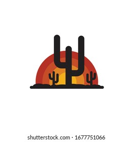 arizona sunrise logo vector, icon, element, and template for company
