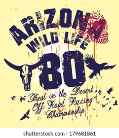 arizona wild life vector art