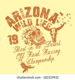 arizona wild life vector art