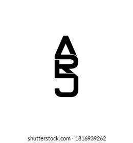 arj letter original monogram logo design