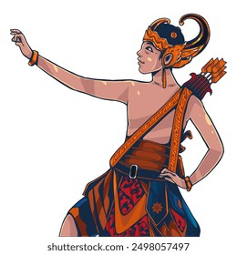 arjuna puppet character the perfect vector illustration for your needs