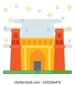 Ark of bukhara flat icon 