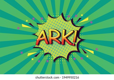 ARK! Comic Speech 3d Text Style Effect high resolution background