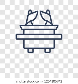 Ark of the Convenant icon. Trendy Ark of the Convenant logo concept on transparent background from Religion-2 collection