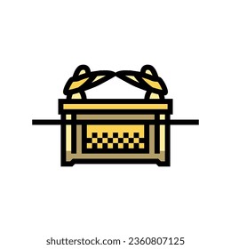 marca del vector de icono de color del pacto. arca del signo del pacto. ilustración de símbolo aislado