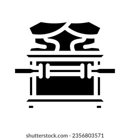 ark of the covenant glyph icon vector. ark of the covenant sign. isolated symbol illustration