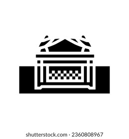 ark of the covenant glyph icon vector. ark of the covenant sign. isolated symbol illustration
