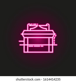 Ark of Covenant neon style icon. Simple thin line, outline vector of judaism icons for ui and ux, website or mobile application