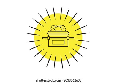 Ark of the Covenant. Trendy Ark of the Covenant logo. Minimalist cartoon style isolated.