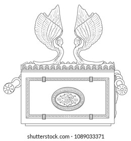 Ark of the Covenant. Vector illustration.