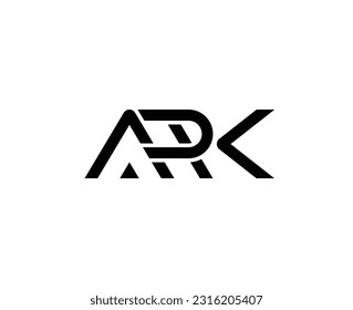 ARK Letter Initial Logo Design Template Vector Illustration