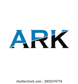 ARK Letter Logo Design Vector