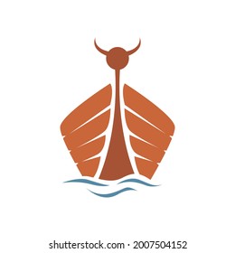 Ark Ship Logo Design Vector