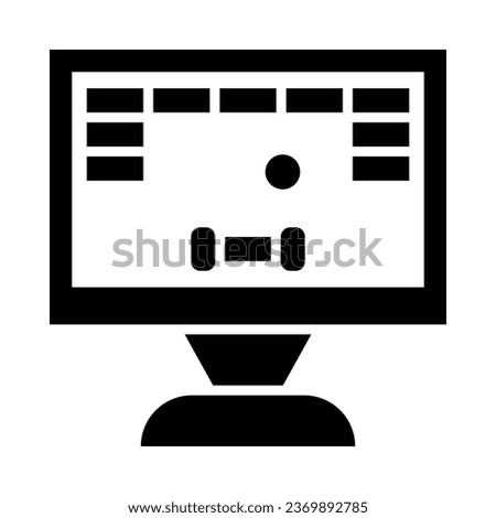 Arkanoid Vector Glyph Icon For Personal And Commercial Use.
