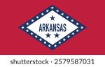 Arkansas (1913-1923) Flag Vector Illustration Premium Quality