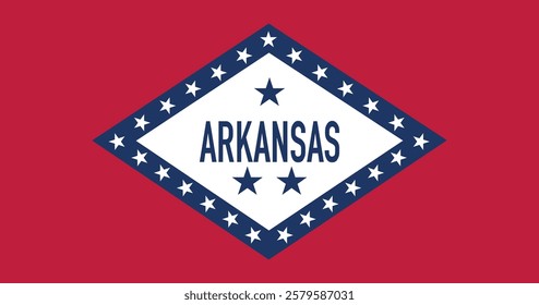 Arkansas (1913-1923) Flag Vector Illustration Premium Quality