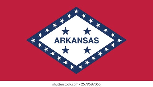 Arkansas (1923) Flag Vector Illustration Premium Quality