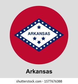 Arkansas flag icon isolated vector illustration