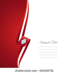 Arkansas left side brochure cover vector