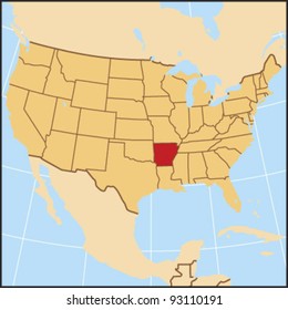Arkansas Locate Map