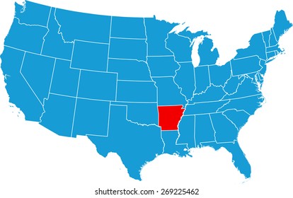 Arkansas map