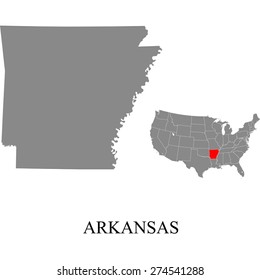 Arkansas map