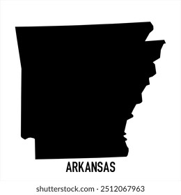 Arkansas-Karte. Abstraktes Design, Vektorgrafik