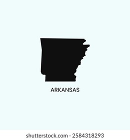 Arkansas Map Outline Stock Illustrations.