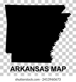 Arkansas map shape, united states of america. Flat concept icon symbol vector illustration .