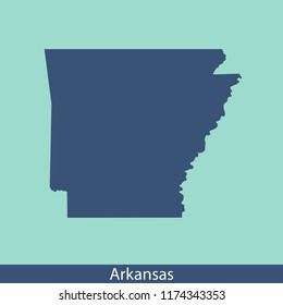 Arkansas map vector