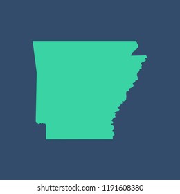 Arkansas map vector