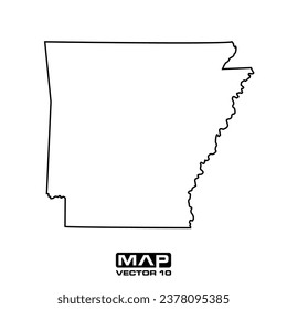 arkansas map vector elements, arkansas map vector illustration, arkansas map vector template