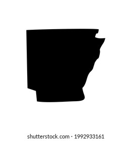 ARKANSAS-MAP-VEKTORGRAFIK
