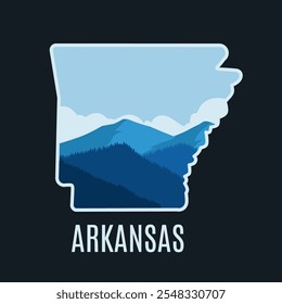 Arkansas Mountain Scenery Perfect for Print, Apparel, Sticker, etc