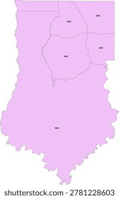 Arkansas State Bradley County vector Census Tract polygon based on Tiger 2020 Census Data
