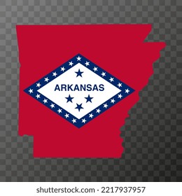 Arkansas state flag. Vector illustration.