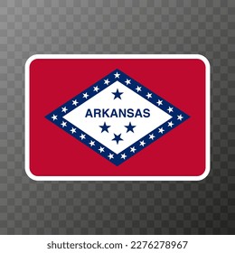 Arkansas state flag. Vector illustration.