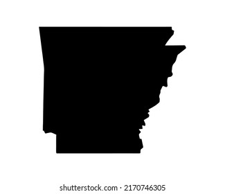 Arkansas State Map Us State Map Stock Vector (Royalty Free) 2170746305 ...