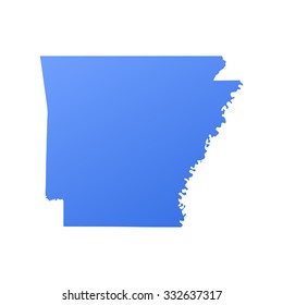 Arkansas state map,border