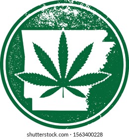 Arkansas State Marijuana or CBD Legal Rubber Stamp